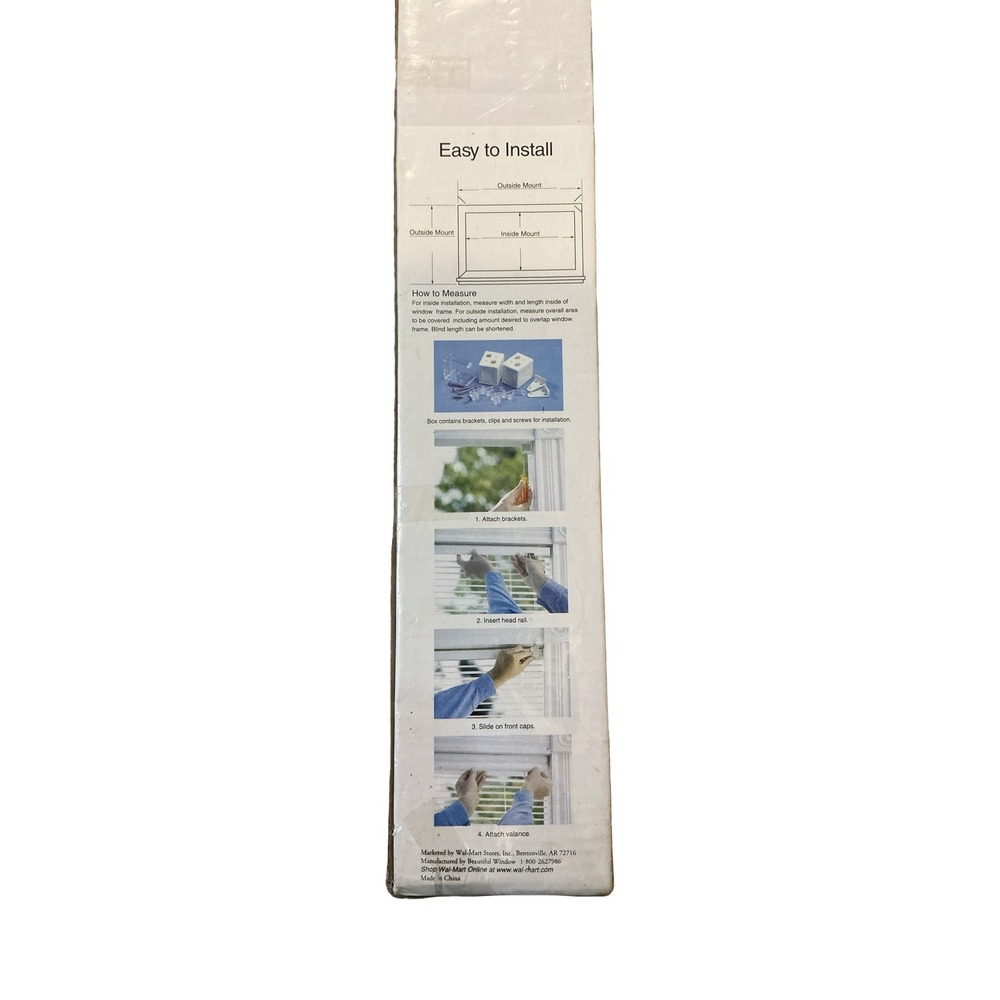 Basics‎ White Light Filtering Vinyl Mini Blinds 31 x 64 MB3164W